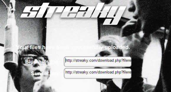 Streaky 每次可上傳 2GB的檔案免費分享服務