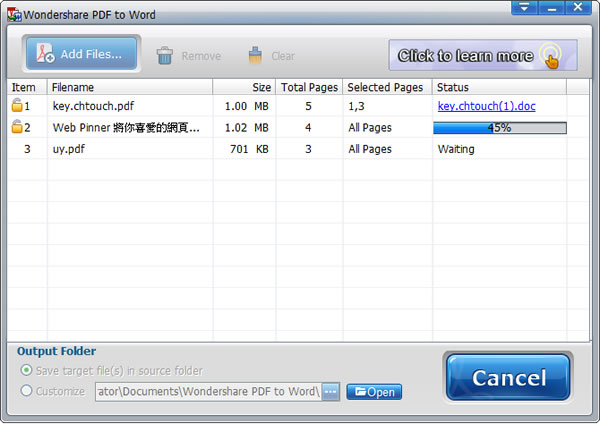 Wondershare PDF to Word Converter free 實用的 PDF 轉 Word 檔免費工具,可批次轉檔、選擇頁次轉檔,支援中文 Wondershare PDF to Word Converter free 實用的 PDF 轉 Word 檔免費工具,可批次轉檔、選擇頁次轉檔,支援中文