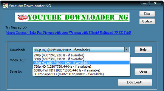 Youtube Downloader NG - Youtube 影片免費下載工具 Youtube Downloader NG - Youtube 影片免費下載工具