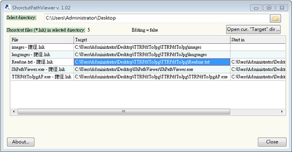 ShortcutPathViewer 幫你將所有捷徑的連結路徑找出(免安裝)