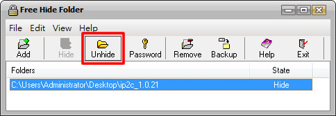 Free Hide Folder 隱藏電腦中的資料夾