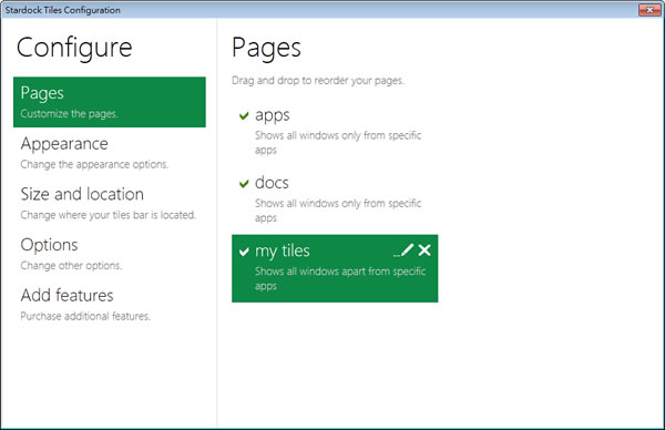Stardock Tiles 實用的桌面工具列 Stardock Tiles 實用的桌面工具列