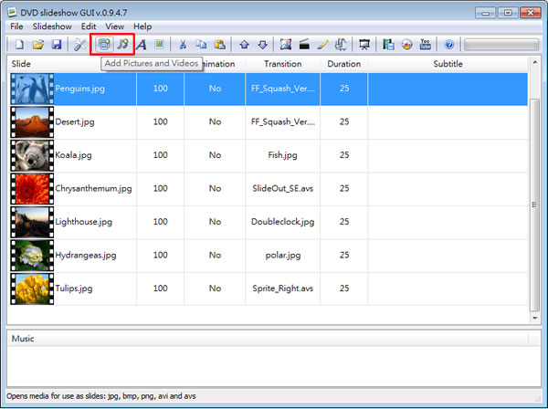 DVD Slideshow GUI 將照片製作成可播放的影片免費工具 DVD Slideshow GUI 將照片製作成可播放的影片免費工具