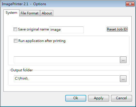 ImagePrinter 可將檔案列印成 BMP、PNG、JPG、TIFF、PDF 等格式 ImagePrinter 可將檔案列印成 BMP、PNG、JPG、TIFF、PDF 等格式