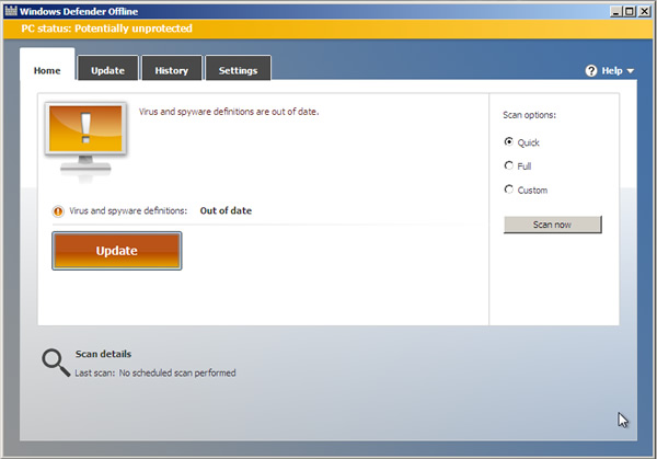 Windows Defender Offline 微軟提供 Windows Defender 惡意軟體離線掃描工具,讓你開機就可以掃描 Windows Defender Offline 微軟提供 Windows Defender 惡意軟體離線掃描工具,讓你開機就可以掃描