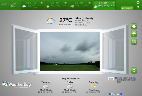 Weather Window 讓你隨時掌握天氣概況