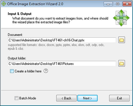 Office Image Extraction Wizard 將 Word、Excel、PowerPoint 文件中的圖檔另存出來