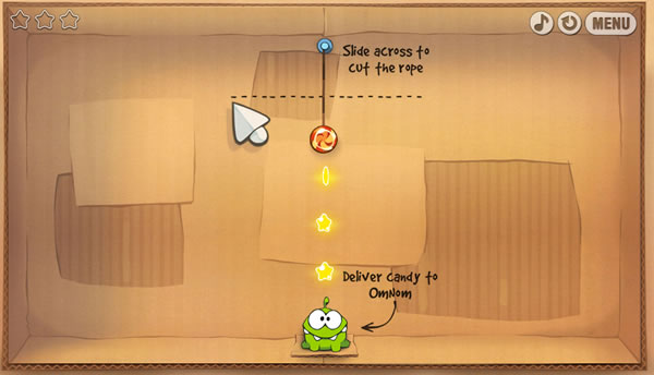 Cut the Rope 超好玩的剪斷繩子遊戲