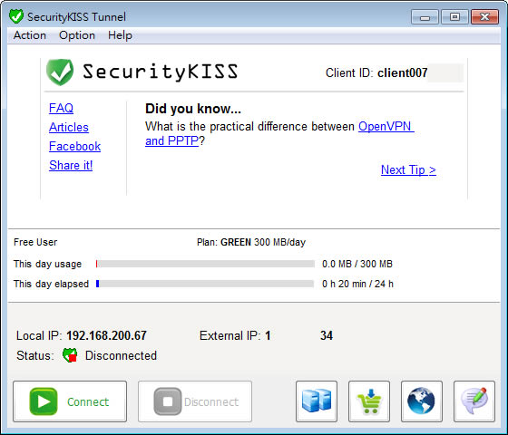 SecurityKISS Tunnel 免費虛擬 VPN 讓你不用再找代理,也能走透透 SecurityKISS Tunnel 免費虛擬 VPN 讓你不用再找代理,也能走透透