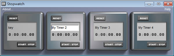 StopWatch 四個碼表計時器，助你計算好時間