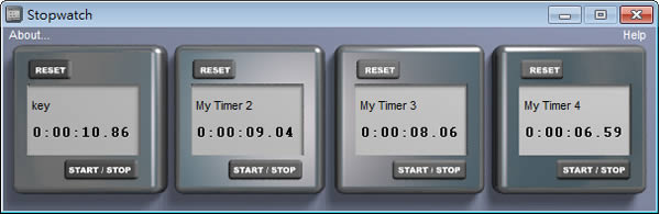 StopWatch 四個碼表計時器，助你計算好時間