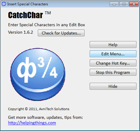 CatchChar 在文件中快速插入自訂的特殊符號或字元(Unicode)