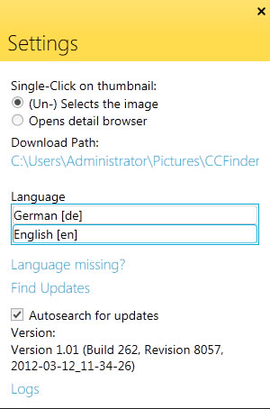 CCFinder 利用關鍵字找圖並下載 CCFinder 利用關鍵字找圖並下載