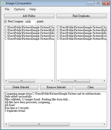 Image Comparator 找出重複的照片並刪除