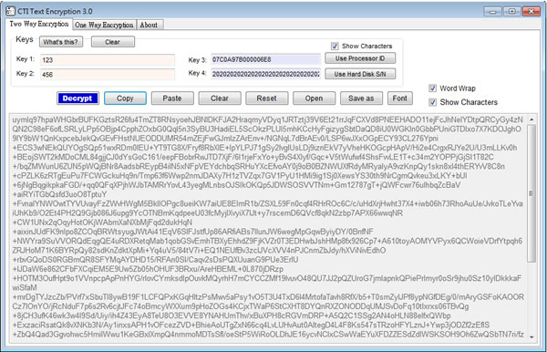 CTI Encryption 文字檔內容加密工具(免安裝)
