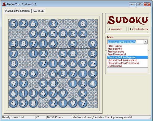 Sudoku 好玩的數獨遊戲(免安裝)