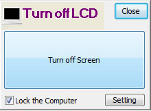 Turn Off LCD 快速關閉電腦螢幕