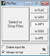 FlicFlac 音樂格式轉檔免費工具(免安裝) FlicFlac 音樂格式轉檔免費工具(免安裝)