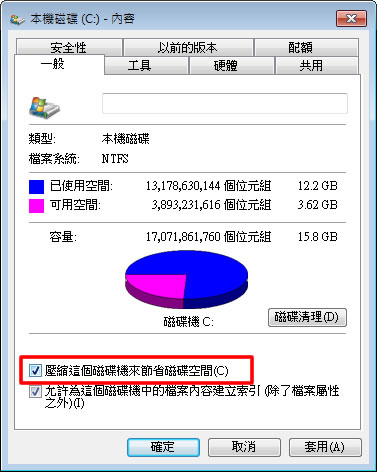 如何啟用 Windows 資料夾或磁碟機的壓縮功能？