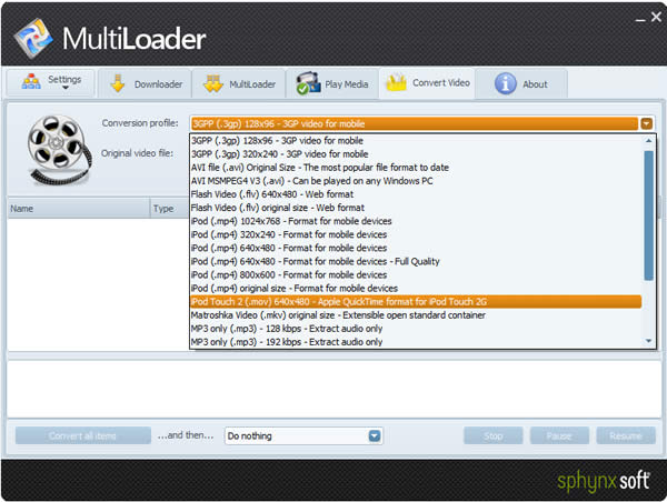 MultiLoader - Youtube 影片下載和轉換工具 MultiLoader - Youtube 影片下載和轉換工具