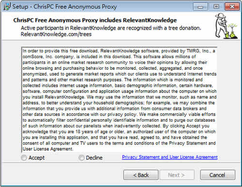 ChrisPC Free Anonymous Proxy 免費、匿名的 Proxy 代理伺服器工具