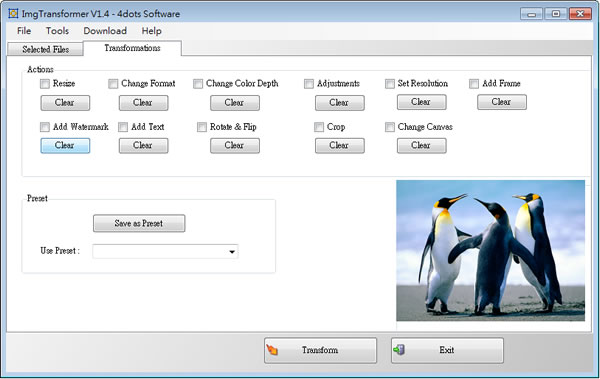 ImgTransformer 簡單的圖片編輯軟體