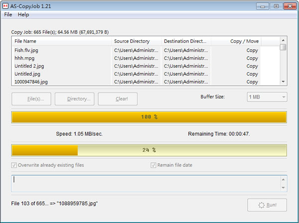 AS-CopyJob 檔案快速複製工具