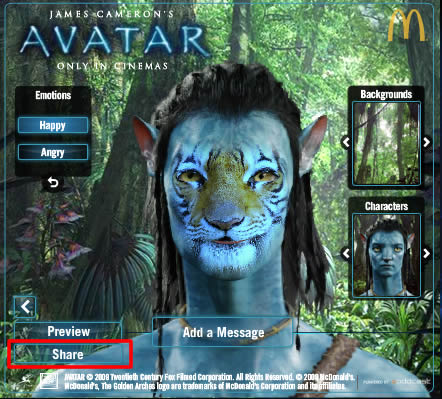 阿凡達Avatar 變臉器,變身成為納美人! 阿凡達Avatar 變臉器,變身成為納美人!