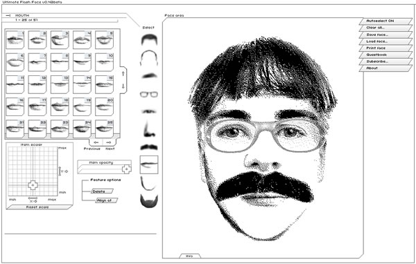 Ultimate Flash Face 人臉拼湊(素描風格)