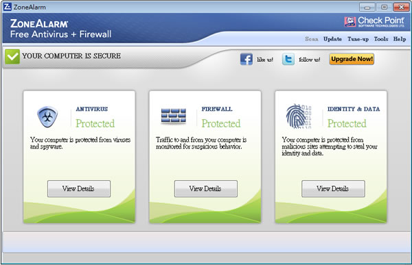 ZoneAlarm Free Antivirus + Firewall 防毒+防火牆二合一免費軟體