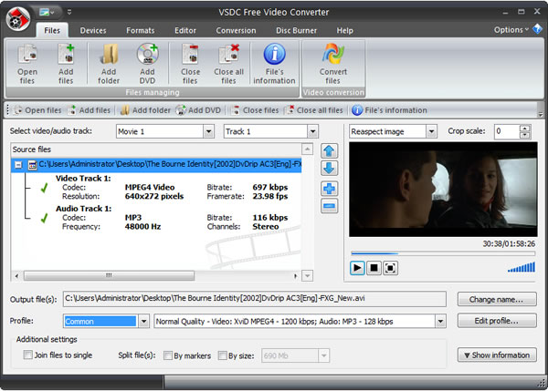 VSDC Free Video Converter 影片轉檔、合併、分割、燒錄免費應用軟體