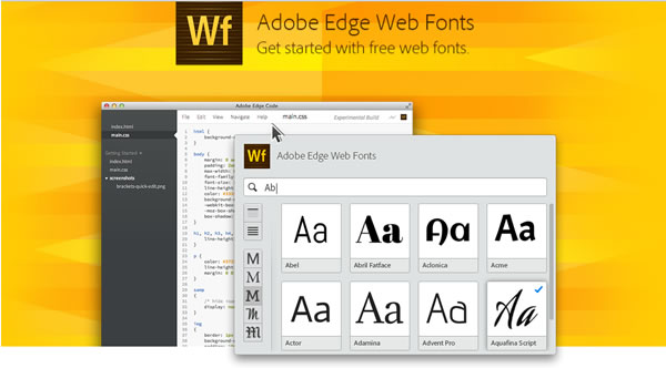 如何在網頁裡使用 Adobe 所推出的 Edge Web Fonts 免費網頁字型服務？