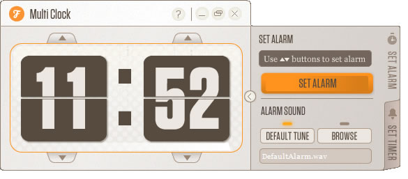 MultiClock 桌面多功能時鐘，可鬧鈴、倒數、自動關機、自訂鈴聲