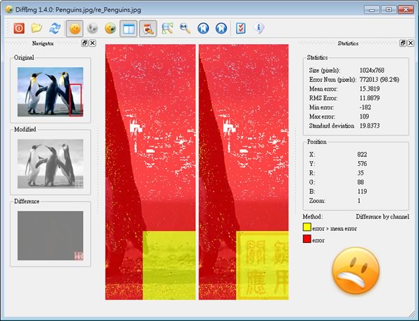 DiffImg 比對並找出圖片內容不一樣的地方