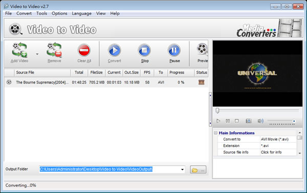Video to Video converter 影片轉檔免費工具