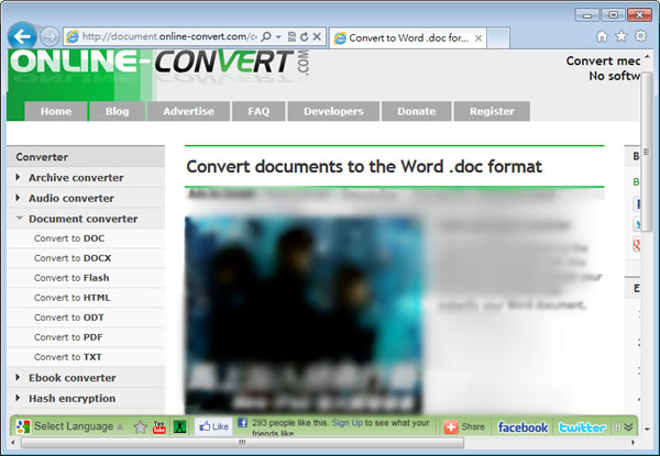 Online-Convert 線上文件轉 PDF、DOC、Flash 免費服務 Online-Convert 線上文件轉 PDF、DOC、Flash 免費服務