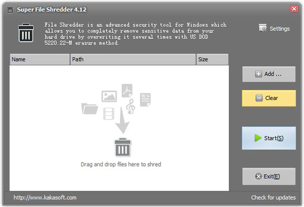 Free File Shredder 徹底刪除檔案，無法復原