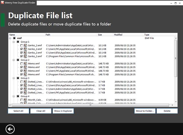 Weeny Free Duplicate Finder 重複檔案搜尋及刪除或將其移動到另一個資料夾 Weeny Free Duplicate Finder 重複檔案搜尋及刪除或將其移動到另一個資料夾