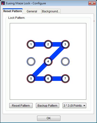 Eusing Maze Lock 利用圖形解開電腦螢幕鎖定