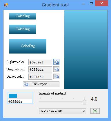 ColorBug 螢幕取色工具,可產生漸層色 CSS 樣式表(免安裝) ColorBug 螢幕取色工具,可產生漸層色 CSS 樣式表(免安裝)