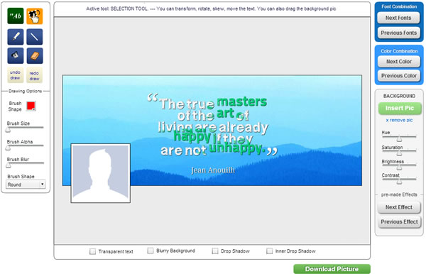 QuotesCover 線上製作 Facebook 和 Google+ 的封面照片 QuotesCover 線上製作 Facebook 和 Google+ 的封面照片