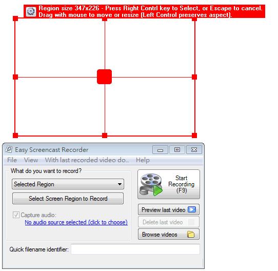 Easy Screencast Recorder 免費桌面錄影工具(免安裝)