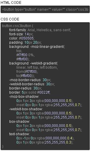CSS3 Button Generator - CSS3 按鈕線上產生器