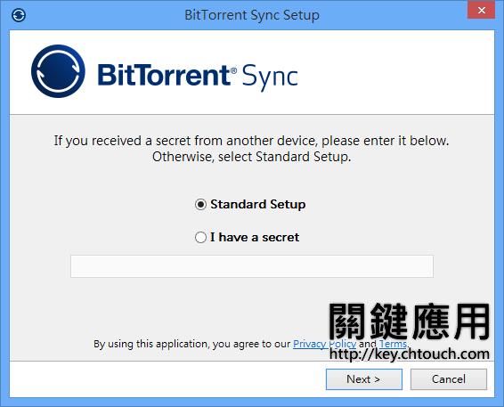 BitTorrent Sync 利用 P2P 技術,將別人電腦內的檔案同步到自己電腦 BitTorrent Sync 利用 P2P 技術,將別人電腦內的檔案同步到自己電腦