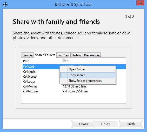 BitTorrent Sync 利用 P2P 技術,將別人電腦內的檔案同步到自己電腦 BitTorrent Sync 利用 P2P 技術,將別人電腦內的檔案同步到自己電腦