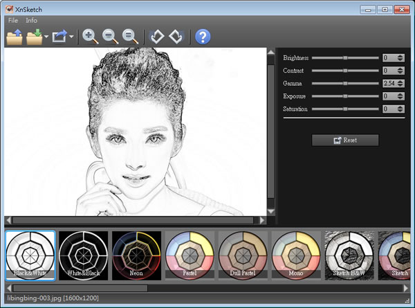 XnSketch 將相片轉成漫畫、素描等風格 XnSketch 將相片轉成漫畫、素描等風格