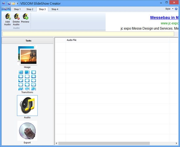 VISCOM Photo Slideshow Creator 利用影片格式來播放照片
