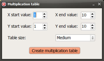 Multiplication Table - 九九乘法表自己印 Multiplication Table - 九九乘法表自己印