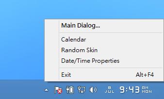 Free Desktop Clock 更換 Windows 預設的日期/時間樣式 Free Desktop Clock 更換 Windows 預設的日期/時間樣式