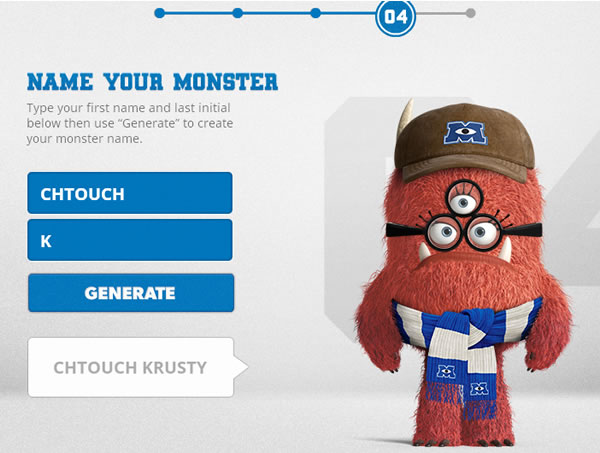 迪士尼怪獸大學(Monsters University) 學生證產生器 迪士尼怪獸大學(Monsters University) 學生證產生器